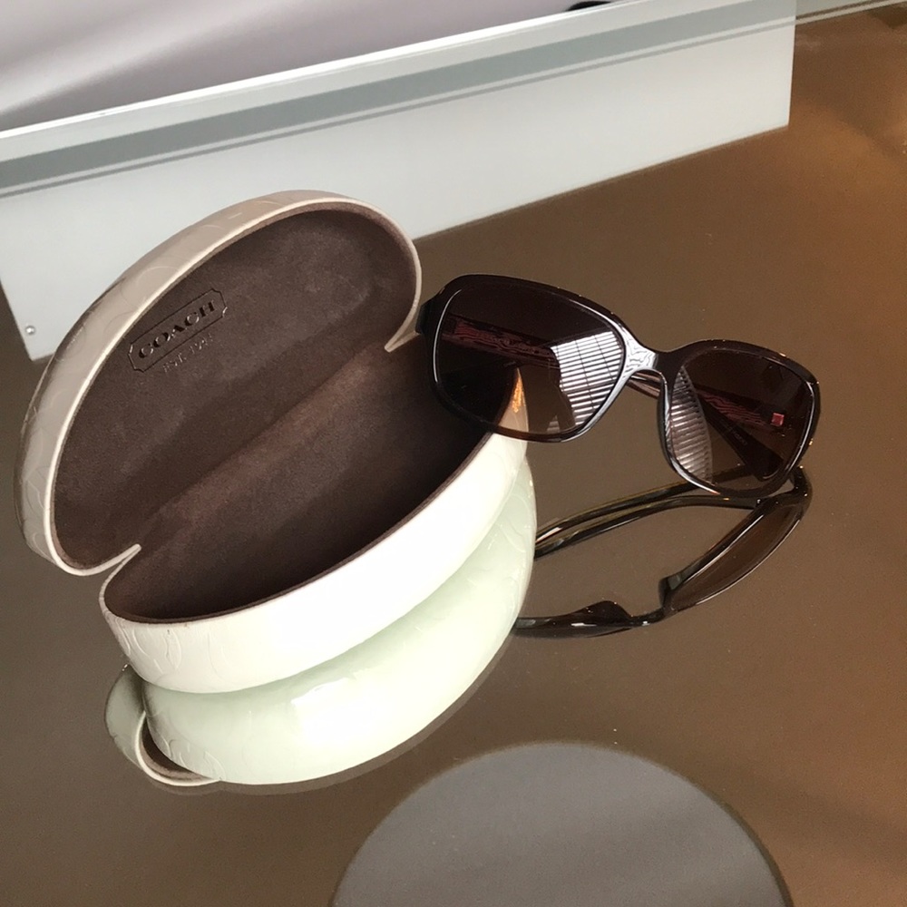 Coach sunglasses brown and gold s3012